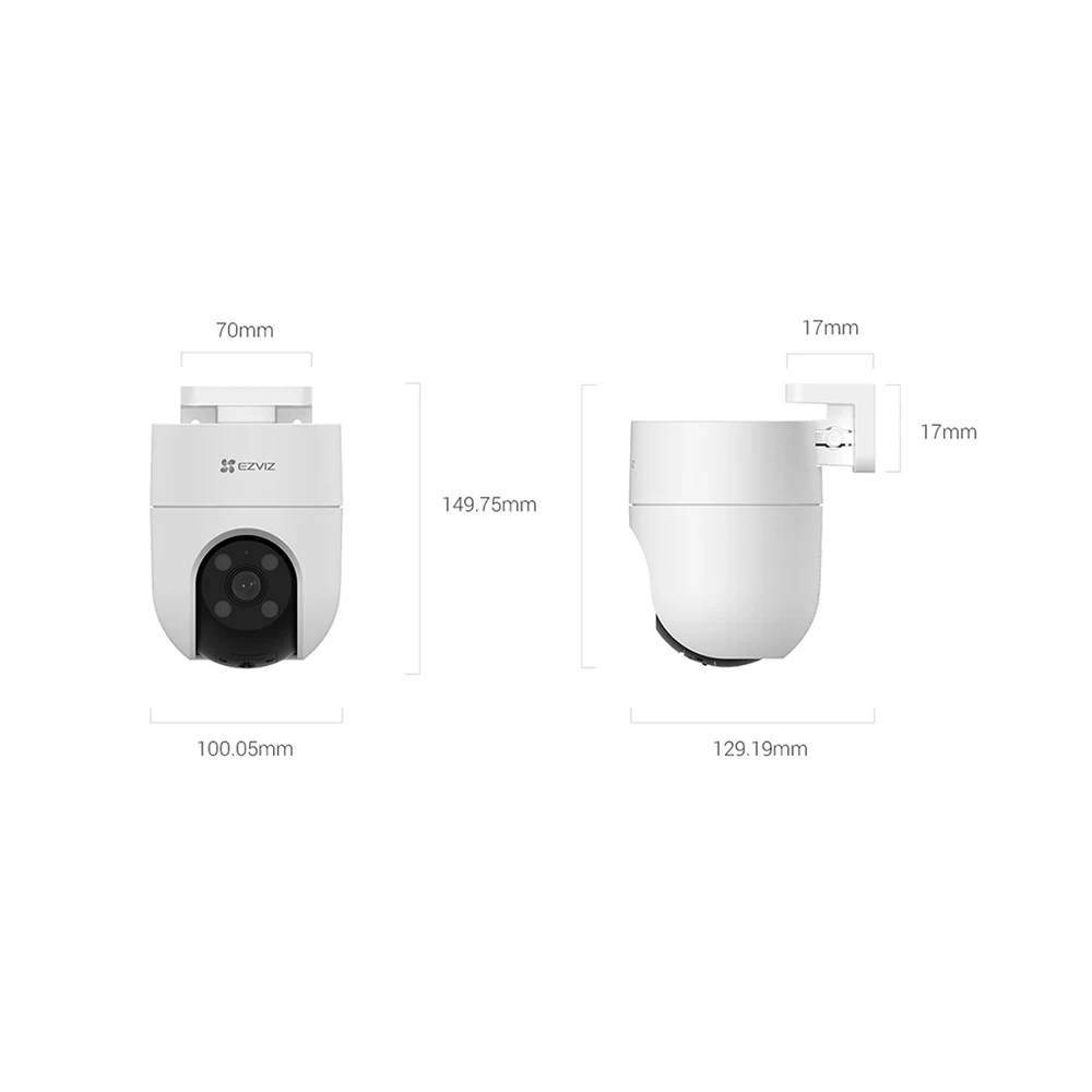 EVIZ CS-H8C 2MP AI FULL HD SECURITY HOME OUTDOOR PT